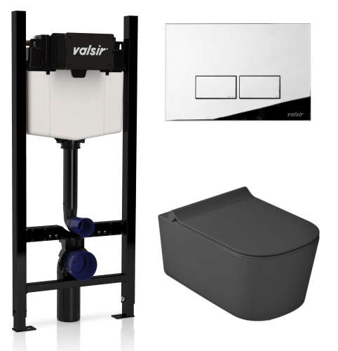 Комплект унитаза с инсталляцией VALSIR KIT VSCR 5486NEMT  Slim P3